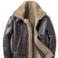 thumbnail image 4 of Abrigo de invierno 2024 para hombre, piel natural, piel de oveja original, chaqueta de cuero genuino, traje de motocicleta, chaquetas gruesas reales, 4 of 5