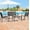 Black, variant on ACEGOSES 4 Pieces Patio Furniture Set Textilene Bistro Set with Glass Table for Lawn, Garden, Balcony and Home,Gray