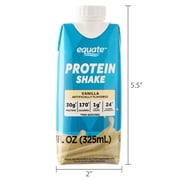 Equate High Performance Protein Shake, Vanilla, 30g Protein, 11 fl oz, 4 Count
