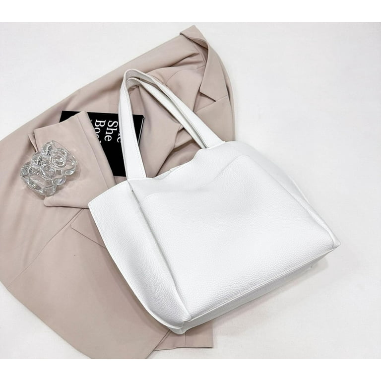 Designer white tote bags hot sale