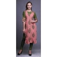 thumbnail image 2 of Bimba Printed Casual Straight Kurti 3/4 Sleeve Top Long Kurta Dress For Women, 2 of 6