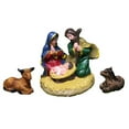 thumbnail image 1 of Mini Christmas Resin Nativity Set Unique Christ-Jesus Mary Joseph Cattle Ornament for  EVE Holiday Home Decor, 1 of 6
