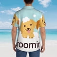 thumbnail image 5 of Haiem Cute Dog In Bathtub1 Printed Hawaiian Shirt for Men - Men’s Casual Beach Summer Shirts - Stretch Fabric with Modern Fit-Small, 5 of 7