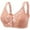 A-Pink10, variant on Yuanlong Daisy Bras For Older Women Front Closure Adjustable Straps Comfort Bra Wireless Full Coverage Daily Wear Bras