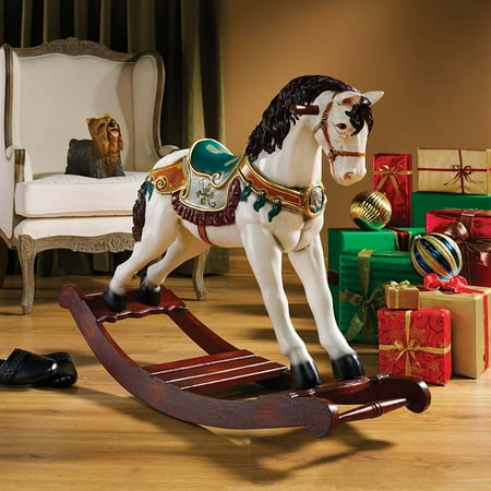 Victorian Carousel Pony Rocking Horse Statue