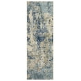 thumbnail image 2 of GlowSol 2' x 6' Hallway Runner Rug Kitchen Modern Abstract Geometric Rugs Non Slip Low Pile Bedroom Rugs for Laundry Room Kitchen, Blue Multi, 2 of 7