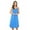 Royal Stripe, variant on 100% Cotton Spaghetti Strap Stripe Womens Nightgown with Lace Trim (Light Blue Stripe, Small)