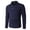 Navy, variant on Leidass Men's Casual Polo Shirts Long Sleeve Textured Knit Shirt Work Tshirts Beige L