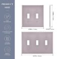 thumbnail image 3 of Dailycode Light Switch Plate Covers 2 Gang Wall Plate Plastics Outlet Covers for Kitchen Home Office Decor Grayish Lavender, 3 of 8