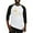 Black/White, variant on CafePress - Kawaii Tofu Asking People To Love Tofu Baseball Je - Cotton Baseball Jersey, 3/4 Raglan Sleeve Shirt