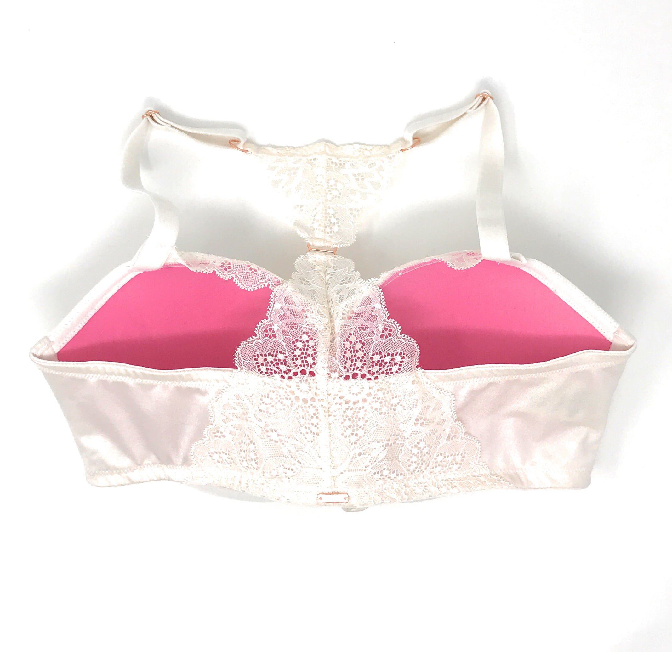 PINK Victoria's Secret, Intimates & Sleepwear, Victorias Secret Pink  Hibiscus Lace Caged Racerback Bras Set Of 2 34b