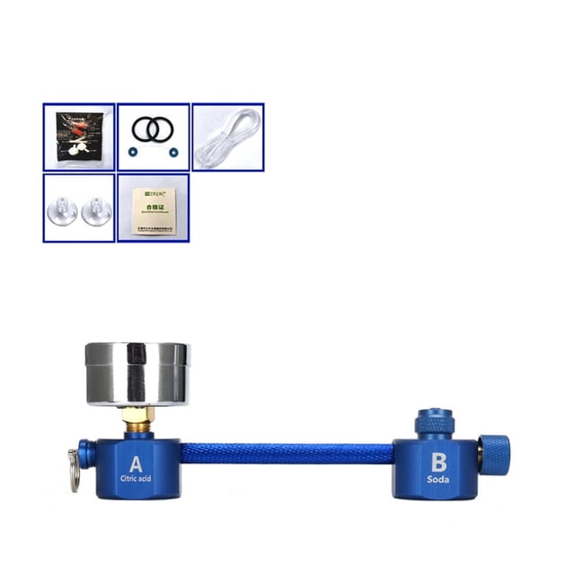 Fish Tank DIYCO2 Generator Solenoid Valve Bubble Counter Diffuser Reaction System Waterweed Growth Blue Version Of CO2 Generator ,Easy Installation
