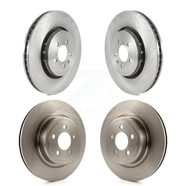 CMX Front Rear Disc Brake Rotors Kit for Car 2020-2023 Dodge Charger Pursuit with RWD with 370mm Diameter Rotor K8-102286