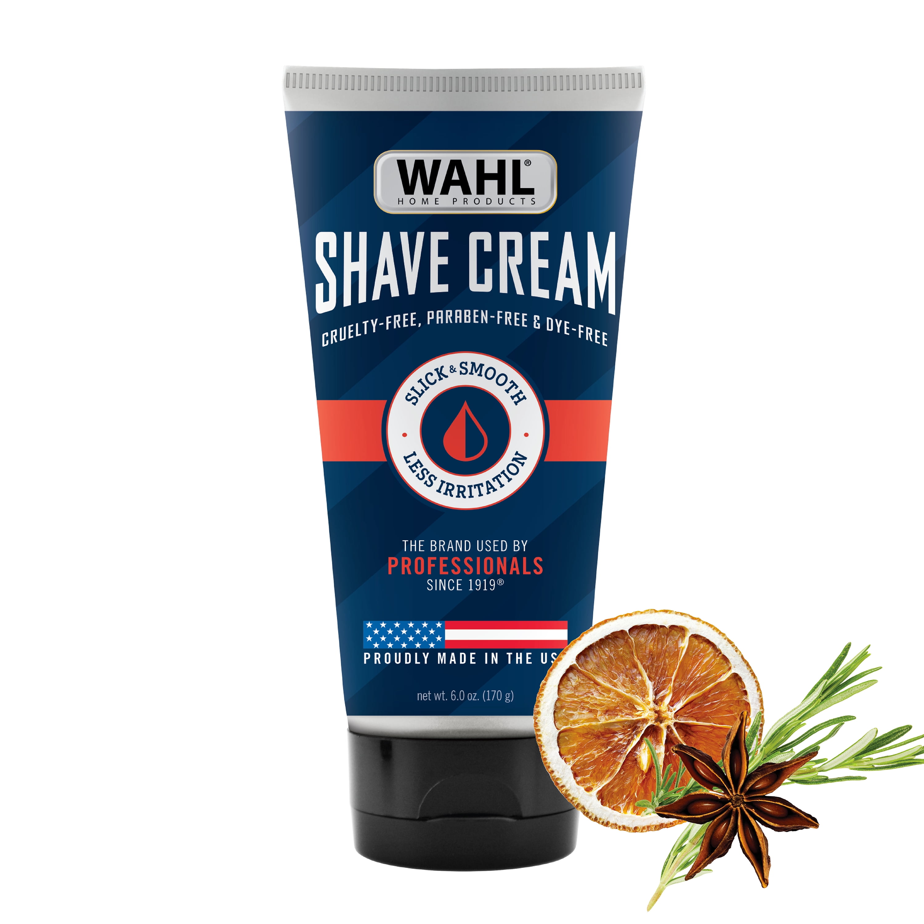 Wahl Shave Cream for Men –Protect and hydrates, No harsh chemicals, Paraben-Free, Dye-Free, Cruelty-Free Beard Care for All Facial Hair Types – Model 3028694