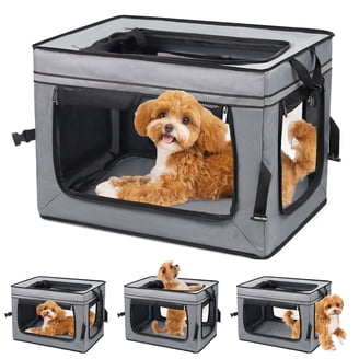 Pet Lodge Heavy Duty Medium Size Double Door Plastic & Wire Dog