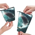 thumbnail image 3 of Lsque Surfing Shark Pattern Telescopic Pencil Bag Pen Holder Stationery Case, Stand-up Retractable Transformer Bag Organizer, 3 of 6
