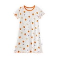 thumbnail image 1 of LOVZFMLL Toddler Kids Print Short Sleeve Stretchy Dress A Line Dress, 1 of 2