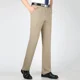 thumbnail image 4 of Pantalones de verano ajustados y fluidos con cinturón para hombre, pantalones de traje de cintura alta para hombre, pantalones de vestir sociales con pliegues y drapeados para negocios de lujo, 4 of 5