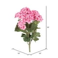 thumbnail image 2 of Vickerman 18" Artificial Coral Geranium Bush, 4 per Pack., 2 of 4