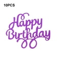 thumbnail image 4 of Bewildely 10 piezas de adornos para cupcakes, tarjeta de inserción para decoración de bebés, accesorios de boda, letrero para fiesta, decoración de Decoración del hogar Violeta Bewildely HA062285-08B, 4 of 6