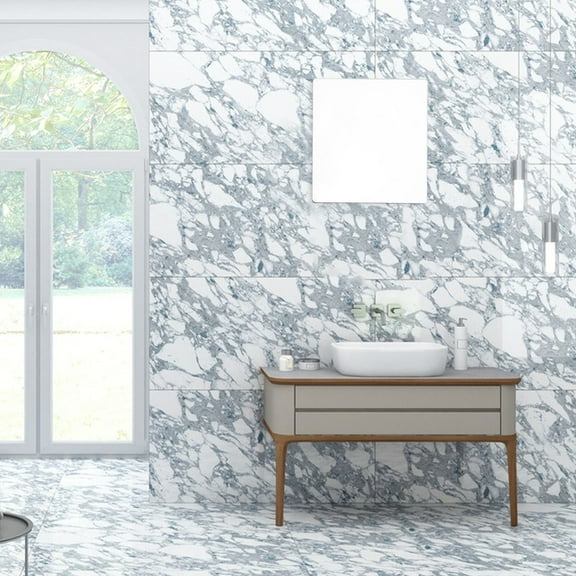 HIAKDOFT Diy Acrylic Mirror Shatterproof Self Adhesive 20x20cm Multi Color Square 1Pack For Bathroom