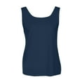 thumbnail image 4 of Endives Women's Tanks Tops Cold Shoulder Knot Backless Tank Top Casual Loose Backless T-Shirt, 4 of 7