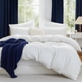 thumbnail image 1 of Beddora 3 Piece Duvet Cover Set, 100% Cotton Breathable Bedding Set, Soft Comforter Cover with 2 Pillow Shams, king - white, 1 of 6