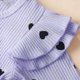 thumbnail image 4 of Cdudpw Baby Girl Clothes Fall Winter Outfits Newborn Girls Long Sleeve Ruffle Romper,Infant Coming Home Outfit Snap Closures Clothing Headband(Z118-Light Purple), 4 of 5