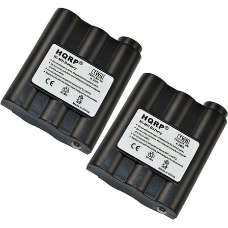 HQRP TWO Rechargeable Batteries for MIDLAND LXT-310 / LXT310 / LXT-350 / LXT350 Two-Way Radio