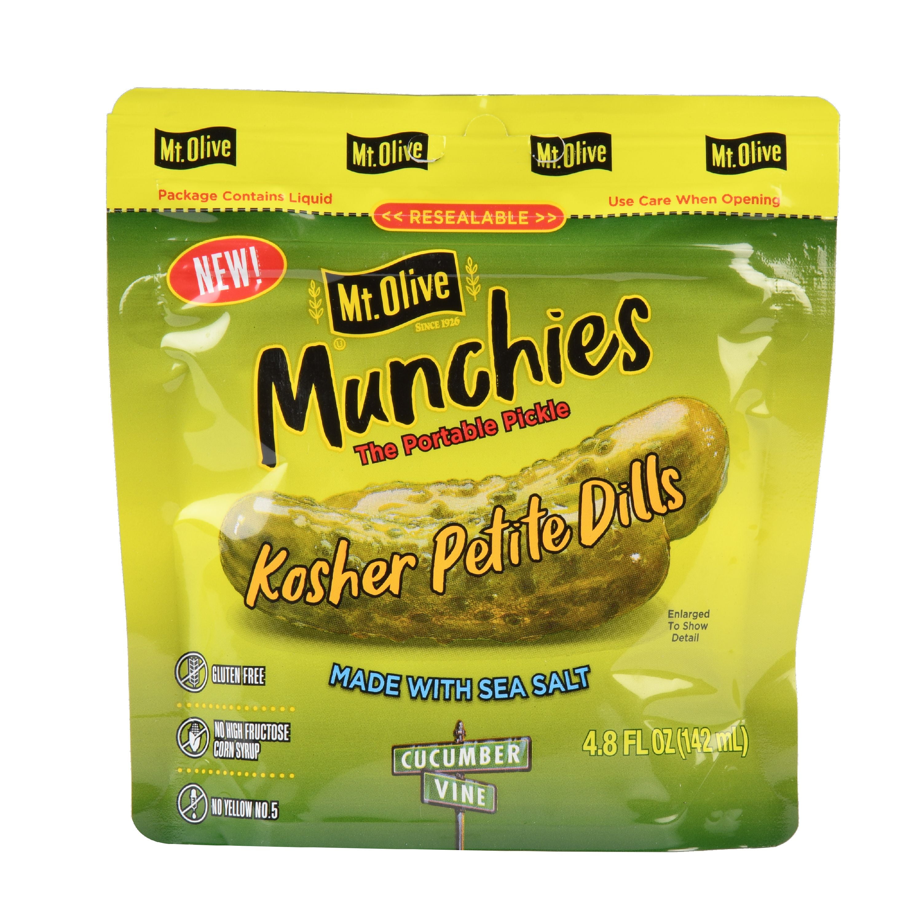 Mt. Olive Munchies Kosher Petite Dills Pickles 4.8 Fl oz