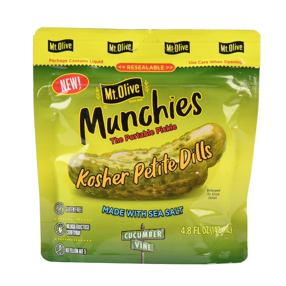 Mt Olive Munchies Kosher Petite Dills Pickles 4.8 oz