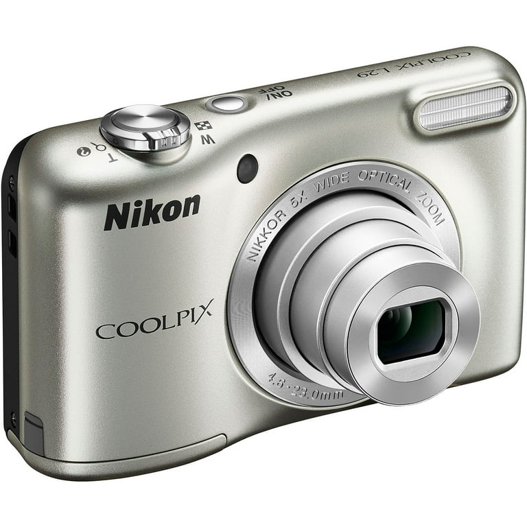 Nikon COOLPIX L29 Digital Camera with 16.1 Megapixels and 5x Optical Zoom  (Available in Red and Silver) 