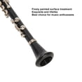 thumbnail image 4 of Modelo De Clarinete En Miniatura, Adorno Exquisito Clarinete De Casa De Muñecas Realista Simulado De 7,4 Pulgadas Con Soporte Para Coleccionista Para Sala De Música, 4 of 7