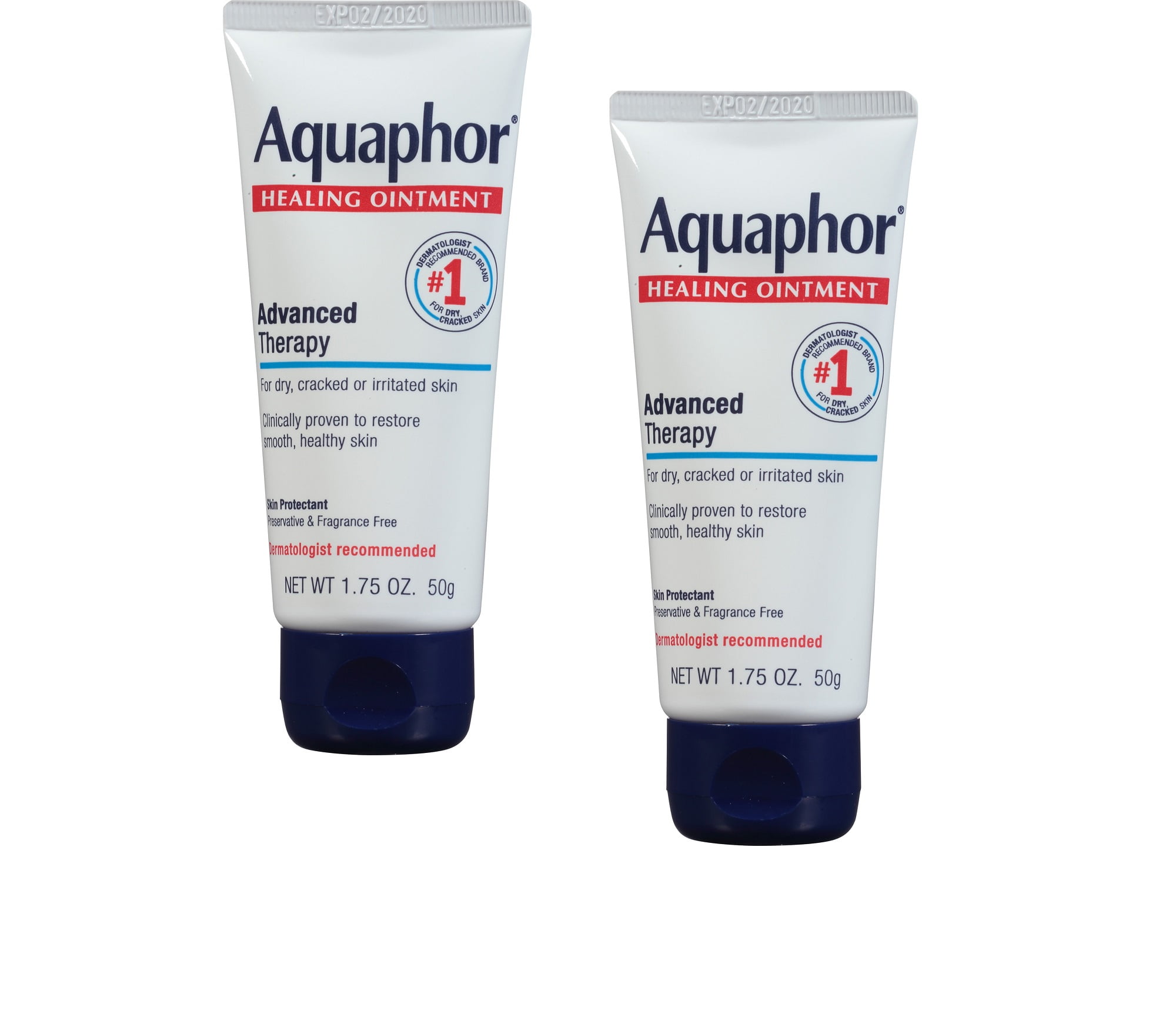 Aquaphor Healing Ointment Skin Protectant Use After Hand Washing 1 75 Oz Tube 2 Pack Walmart Com