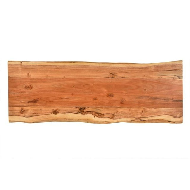Table Console Live Edge, Naturel & Noir