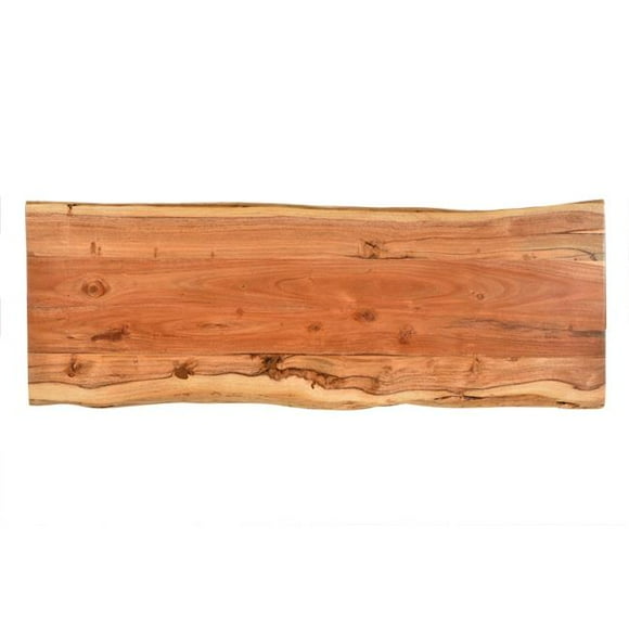 Seti Live Edge Console Table, Natural & Black