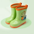 thumbnail image 2 of LYHaoo Girls Rain Boots For Toddlers Kids Dinosaur Pattern Lightweight Comfortable Soft Sole Casual Outdoor Play Shoes Sizes 9 Green(Little Kid), 2 of 3