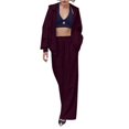 thumbnail image 5 of NMMUED Sweat Set Sweatsuits Women 2 Piece Outfit Hoodie Set Two Piece Sets for Women Fall Track Suits for Women Set, Wine XL, 5 of 9