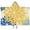 Yellow Floral and, variant on White Boho Bohemia Rainbow Leopard Hearts Pattern Hooded Bath Towel,50"x30" for Ages 3 To 12 Kids, Quick Dry Lightweight Soft Microfiber Hood Beach Towel Cover Up for Kids