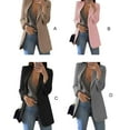 thumbnail image 4 of Qarigey Ropa Vintage Cárdigan de manga larga Vestir Cómodo Traje agradable al tacto Mujer Verano Otoño Ocio Oficina Abrigos y chamarras Rosa METRO Qarigey AP017043-02, 4 of 6
