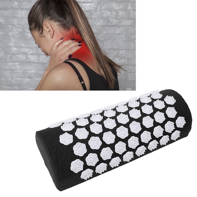 Almohada de Relajació Muscular de Acupresión para Aliviar El Dolor de Espalda, Dolor de Cullo y Hombros, Cojín de Yoga, Regalo de Acupuntura, Almohada Masojeadora de Agujas,