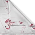 thumbnail image 5 of Ambesonne Flamingo Grommet Curtain, Geometric, 50" x 96", Pink Peach White, 5 of 6