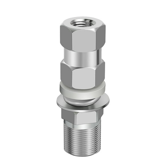 YNIBST Heavy Duty CB Antenna Stud Mount Adapter with SO-239 Connector for Mounting 3/8 x 24 Threads CB  Antennas