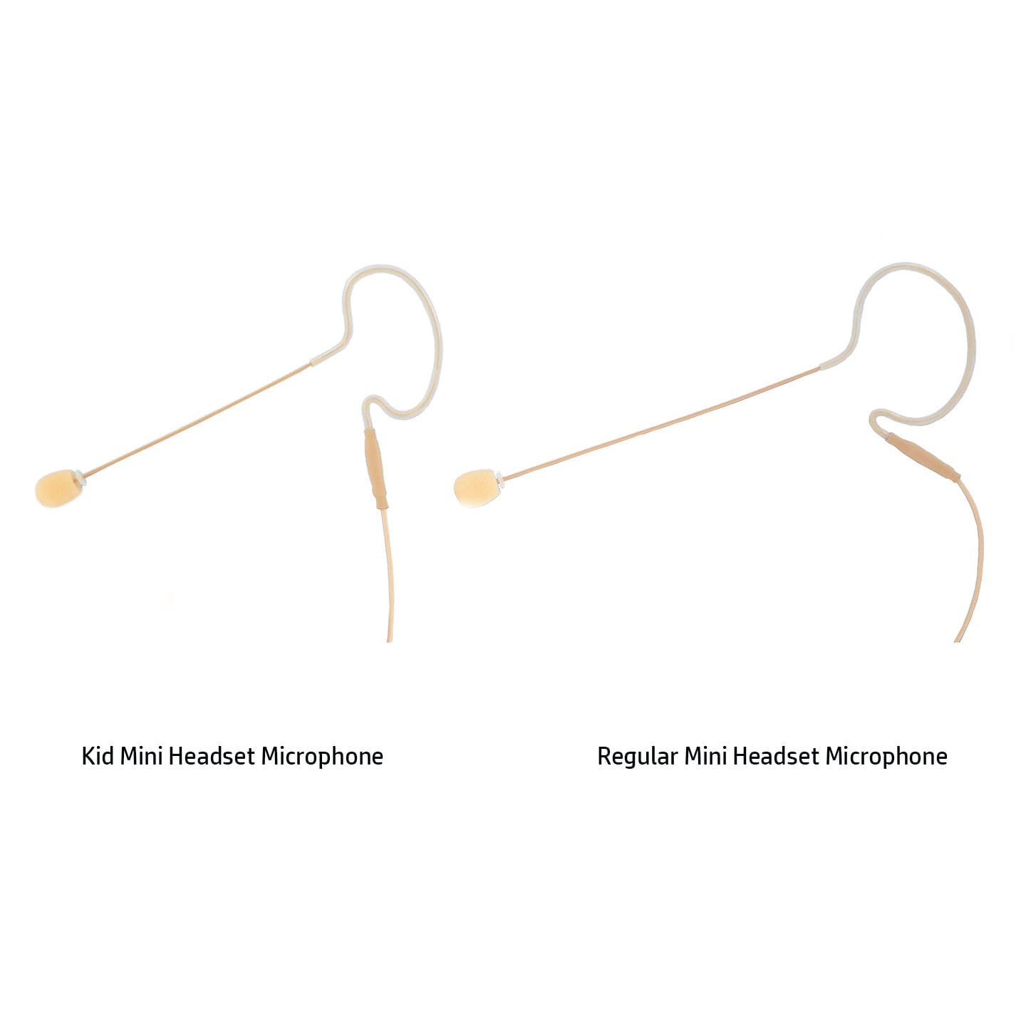 AVJEFES AVL630TKD-SH4 Kids Mini Headset Microphone for Shure (Tan Color)