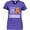 Purple, variant on Inktastic Lost my Leg Not my Courage Limb Loss Awareness Orange Ribbon Women's V-Neck T-Shirt