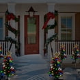 thumbnail image 5 of Moclever 4Pack Outdoor Solar Christmas Tree Lights, Christmas Lights Garden Decorations with Constant and Flashing Modes IP65 Waterproof for Pathway Patio Landscape, 5 of 11