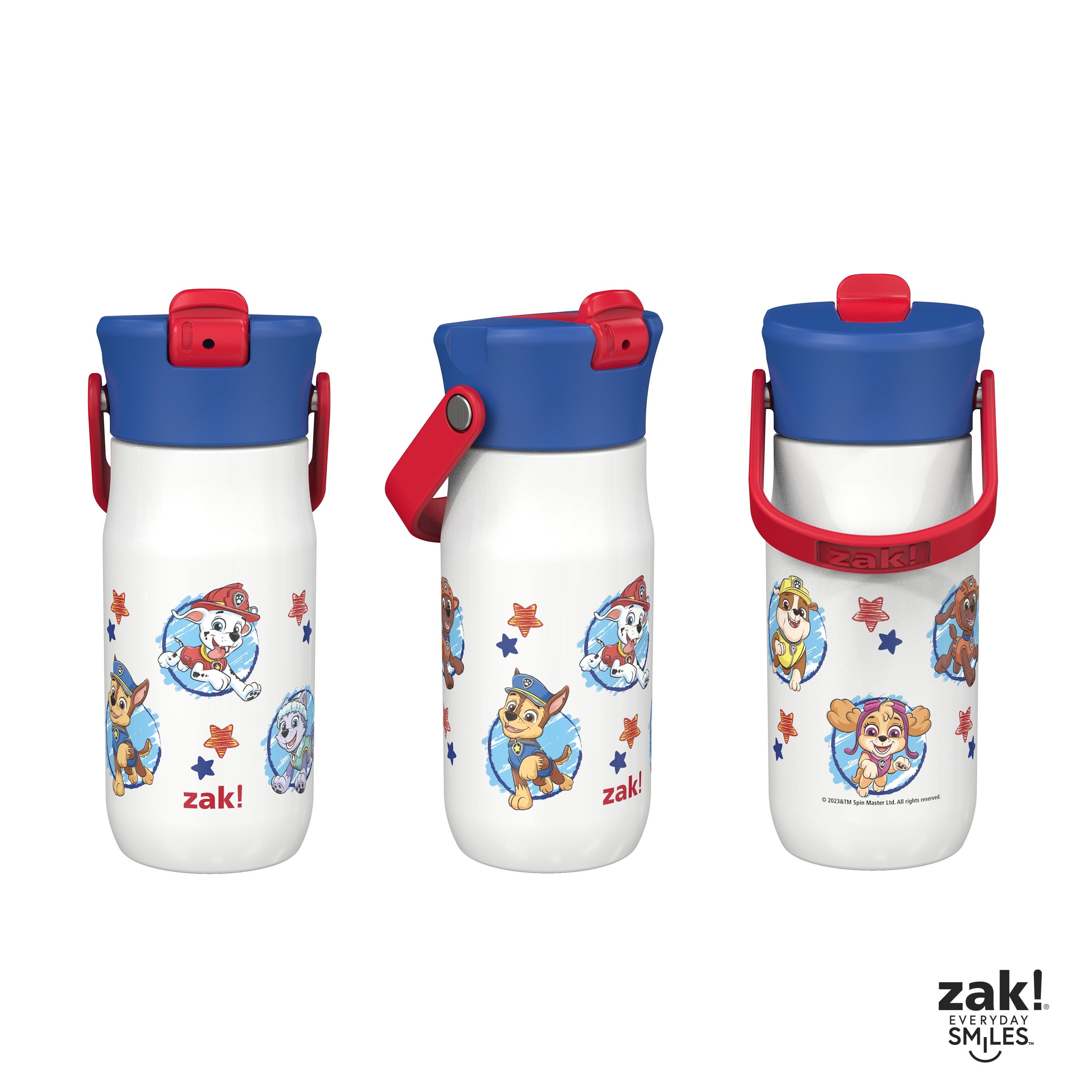 Zak! Beacon Bottle Set of 2, Gabby’s Dollhouse - 16 oz Each - Durable Plastic - Silicone Spout & Leak-Proof Lid - Dishwasher Safe