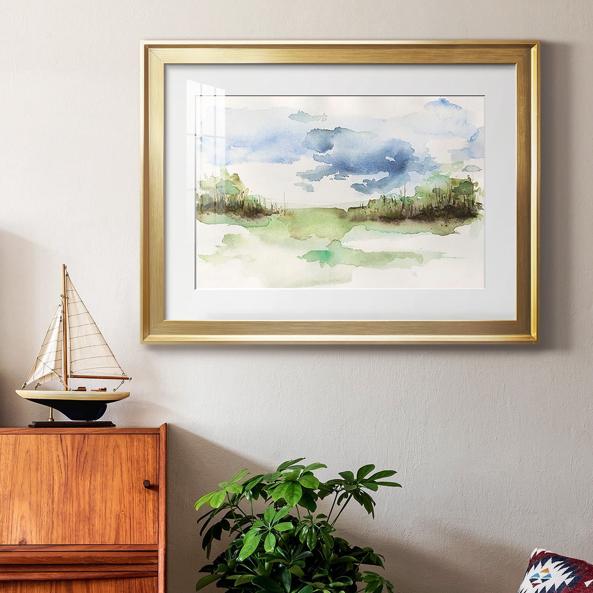 Brush Thickets I Premium Framed Print - Ready to Hang