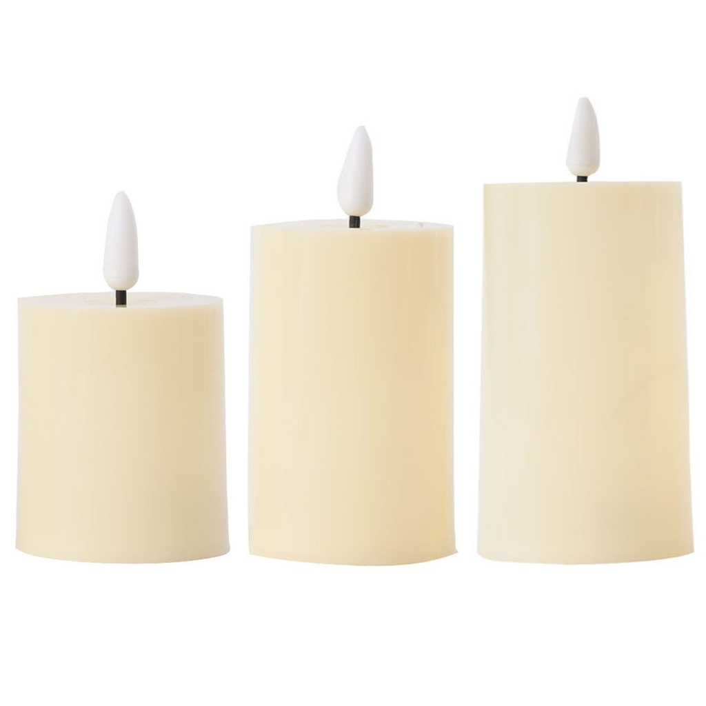 Electronic LED Flameless Candle for Christmas Decorations Battery