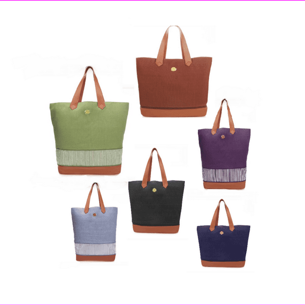 JOY Smart and Chic Expandable Canvas Tote with RFID Security, BLUSH